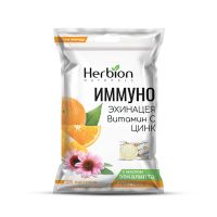 Хербион Иммуно эхинацея+вит С+цинк (с маслом эвкалипта+апельсин) №25 леденцы